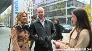 Amazing Busty Teen and Her BF Gets Money for Public Sex
