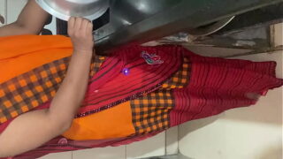 Indian Dehati Maid Standing Style Fucking By Owner In The Kitchen Video