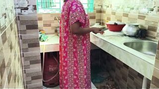 Indian Sexy House Maid Standing Style Fucked Big Ass By House Owner In Kitchen Video