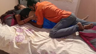 Real amateur Indian couple sex show with creampie ending Video